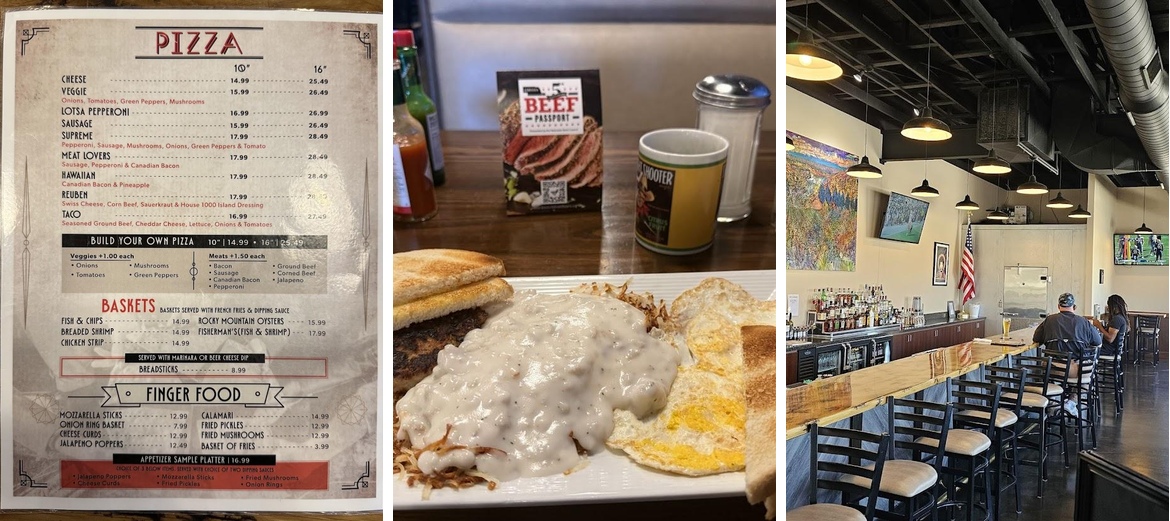 Capones Bar and Grill Menu